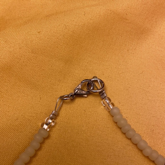 Handcrafted necklace set color red orange & yellow - Picture 10 of 10